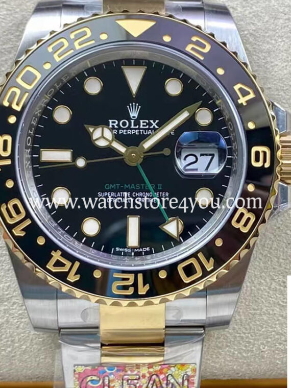 Rolex GMT Master II Black Bi Color Oyster 116713-LN-78203 Clean Factory