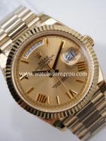 Rolex DayDate Champagne Roman Dial Yellow Gold 40MM BP