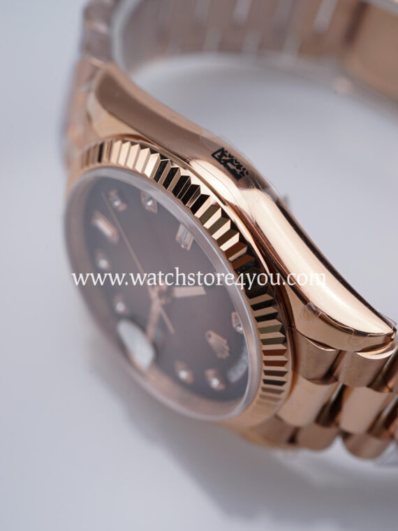 Rolex DayDate Brown Ombre Dial Rose Gold 36MM BP