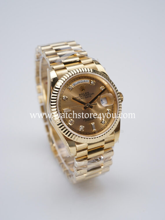 Rolex DayDate Champagne Diamond Dial Yellow Gold 36MM BP