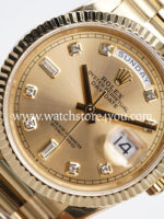 Rolex DayDate Champagne Diamond Dial Yellow Gold 36MM BP