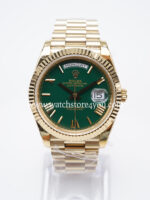 Rolex DayDate Green Roman Dial Yellow Gold 40MM BP