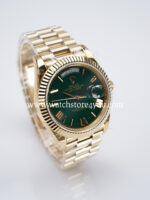 Rolex DayDate Green Roman Dial Yellow Gold 40MM BP