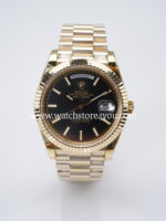 Rolex DayDate Black Hive Dial Yellow Gold 40MM BP