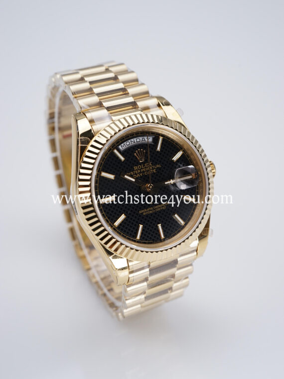 Rolex DayDate Black Hive Dial Yellow Gold 40MM BP