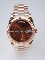 Rolex DayDate Chocolate Roman Dial Rose Gold 40MM BP