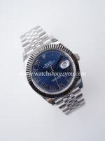 Rolex DateJust Azzuro Blue Dial Fluted Jubilee 41MM BP