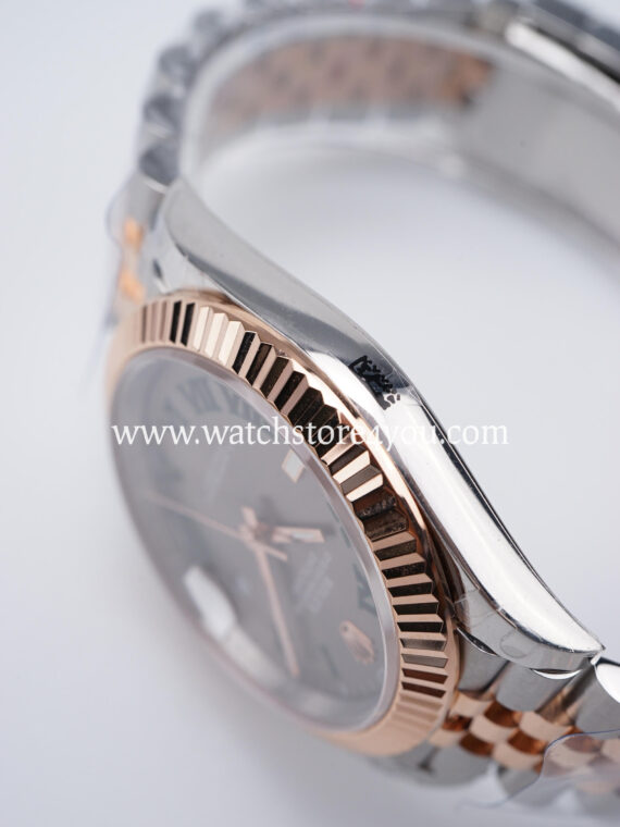 Rolex DateJust Wimbledon Dial Fluted Jubilee Bi Color Rose Gold 41MM BP