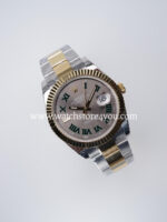 Rolex DateJust Wimbledon Dial Fluted Oyster Bi Color Yellow Gold 41MM BP