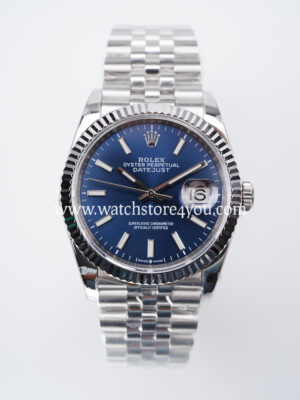 Rolex DateJust Blue Dial Fluted Jubilee 36MM BP