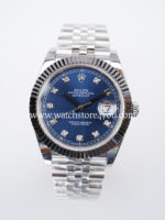 Rolex DateJust Blue Diamond Dial Fluted Jubilee 41MM BP