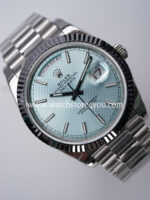 Rolex DayDate Ice Blue Hive Dial Platina 40MM BP