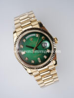 Rolex DayDate Green Ombre Dial Yellow Gold 36MM BP