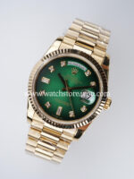 Rolex DayDate Green Ombre Dial Yellow Gold 36MM BP