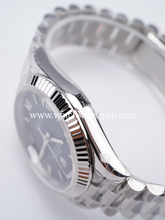 Rolex DayDate Blue Roman Dial White Gold 40MM BP