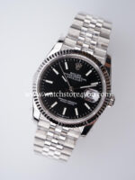 Rolex DateJust Black Dial Fluted Jubilee 36MM BP