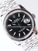 Rolex DateJust Black Dial Fluted Jubilee 36MM BP