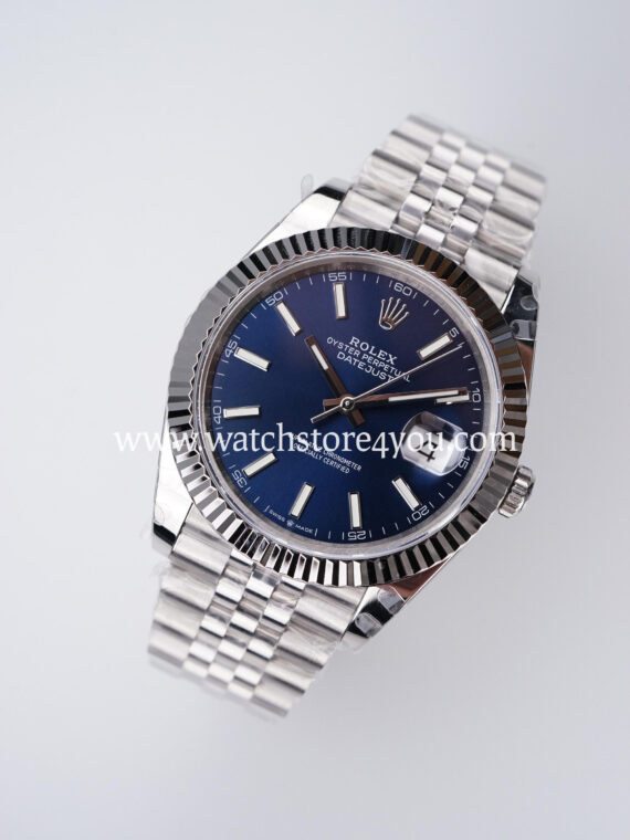 Rolex DateJust Blue Dial Fluted Jubilee 41MM BP