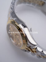 Rolex DateJust Champagne Diamond Dial Fluted Jubilee Bi Color Yellow Gold 31MM BP