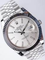 Rolex DateJust Silver Dial Fluted Jubilee 41MM BP