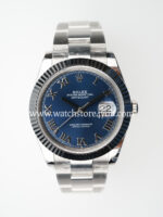 Rolex DateJust Azzuro Blue Fluted Oyster 41MM BP