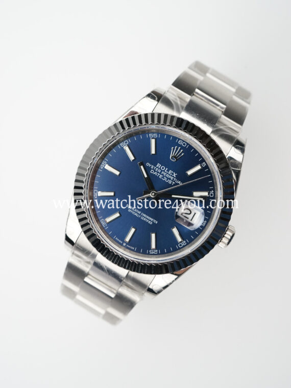 Rolex DateJust Blue Dial Fluted Oyster 41MM BP