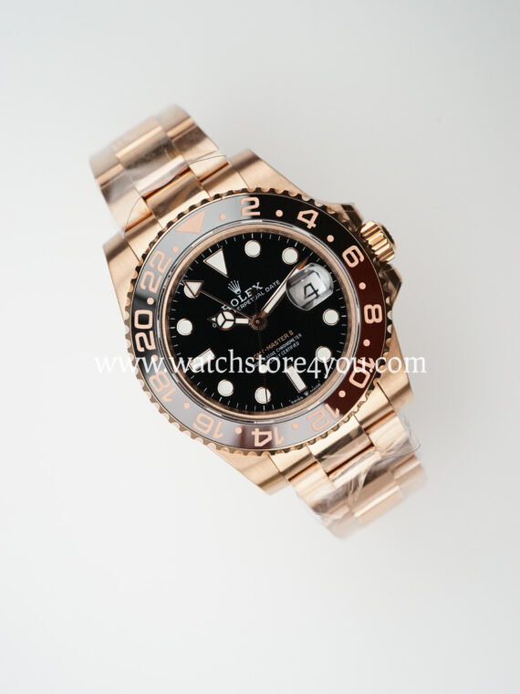 Rolex GMT Master II Rootbeer Oyster Rose Gold 40MM BP