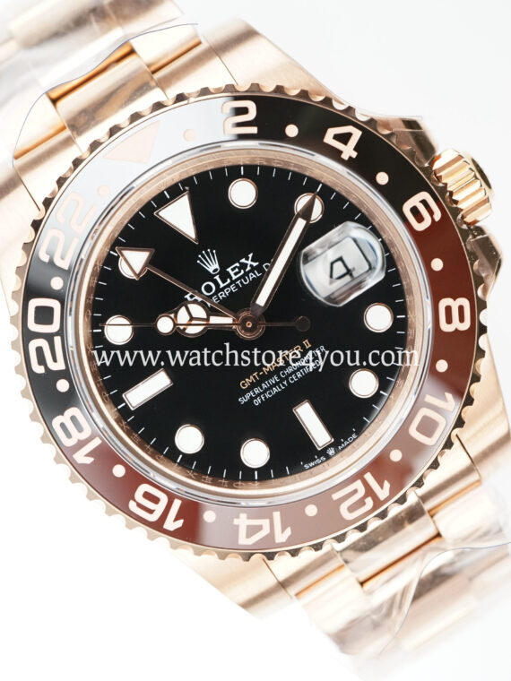 Rolex GMT Master II Rootbeer Oyster Rose Gold 40MM BP