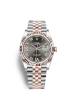 Rolex BP Datejust Rhodium Grey Diamond Roman Bi Color Rose Gold Jubilee 36mm BP