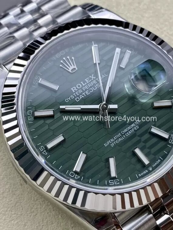 Rolex Datejust Mint Green Motif Jubilee 41MM VSF Factory