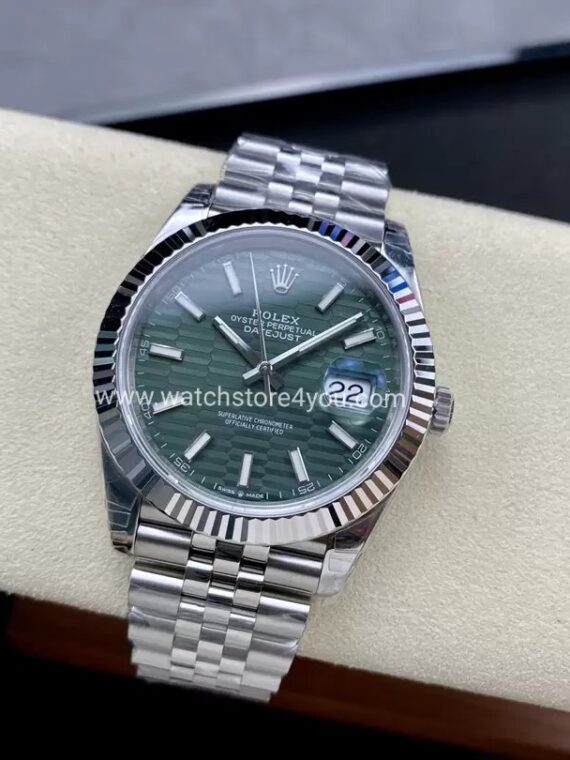 Rolex Datejust Mint Green Motif Jubilee 41MM VSF Factory