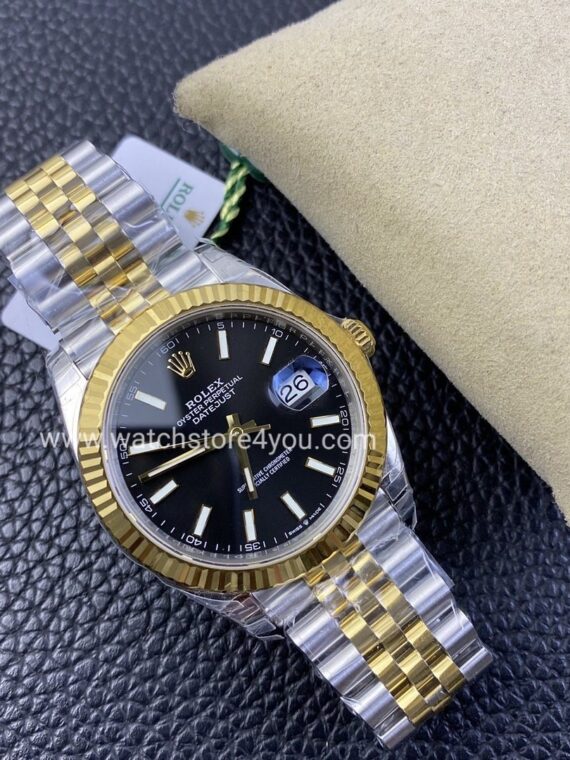 Rolex Datejust Black Jubilee Bi Color Yellow Gold 41MM VSF Factory