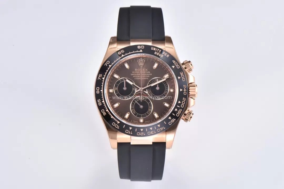 Rolex Cosmograph Daytona Chocolate Rose Gold Oysterflex Clean Factory