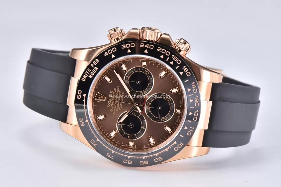 Rolex Cosmograph Daytona Chocolate Rose Gold Oysterflex Clean Factory