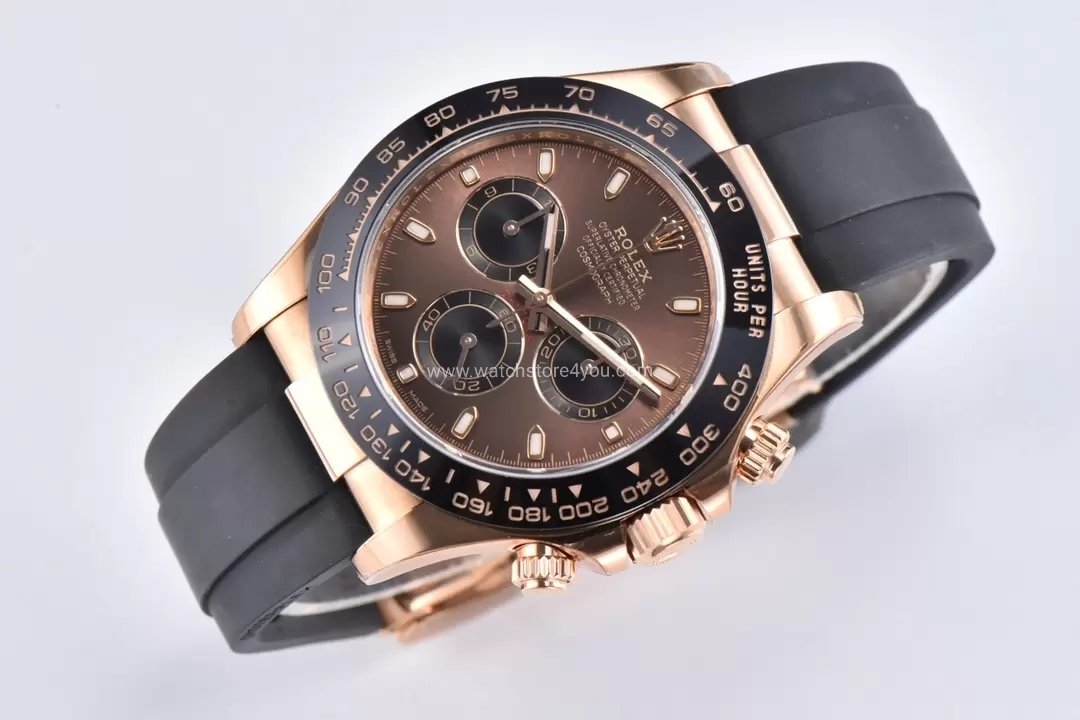 Rolex Cosmograph Daytona Chocolate Rose Gold Oysterflex Clean Factory