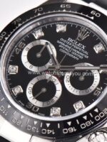 Rolex Cosmograph Daytona Black Diamond Oysterflex Clean Factory