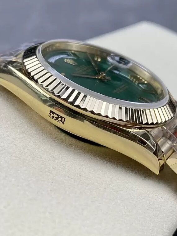 *Heavy Edition V4* Rolex Daydate Green Yellow Gold Tungsten Steel 40MM GM Factory