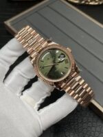 *Heavy Edition V4* Rolex Daydate Olive Green Rose Gold Tungsten Steel 40MM GM Factory