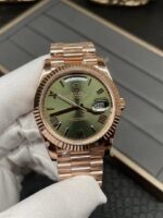 *Heavy Edition V4* Rolex Daydate Olive Green Rose Gold Tungsten Steel 40MM GM Factory