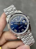 *Heavy Edition V4* Rolex Daydate Blue Roman White Gold Tungsten Steel 40MM GM Factory