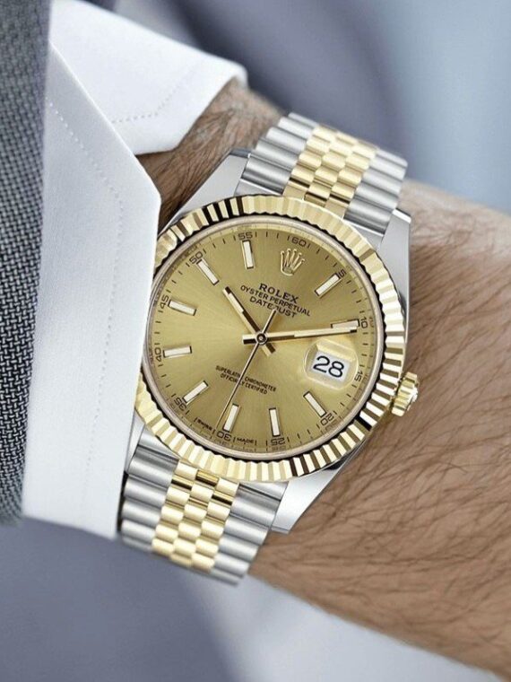 Rolex Datejust Champagne Jubilee Bi Color Yellow Gold 41MM VSF Factory