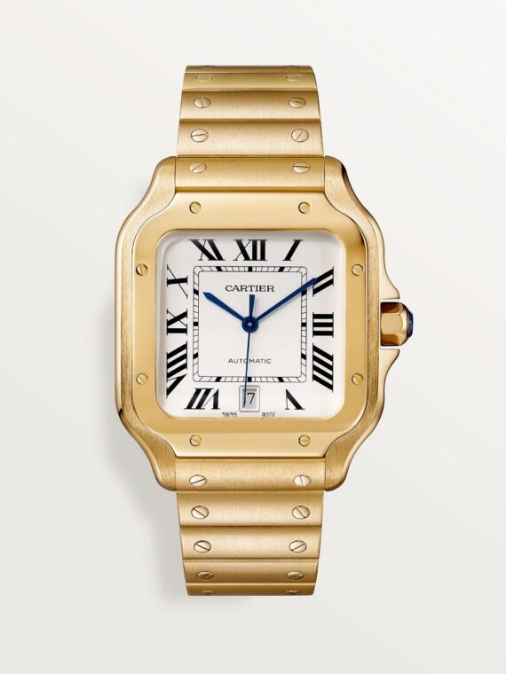 Cartier Santos Silver Yellow Gold 40MM BV Factory