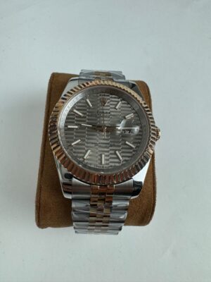 Rolex Datejust Grey Motif Bi Color Rose Gold Jubilee 41MM AAA